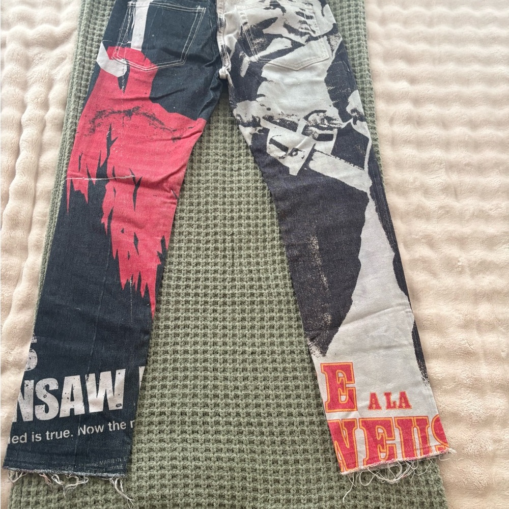 MNML Multicolor Graphic Bootcut Jeans